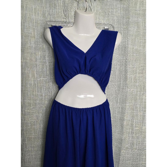 Women's shein Dress, Size M, Blue stretch cut‎ outs and adjustable - Picture 3 of 7